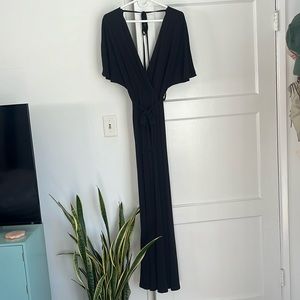 Black Wrap Jumpsuit